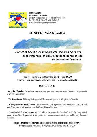 Conferenza stampa su Guerra in Ucraina